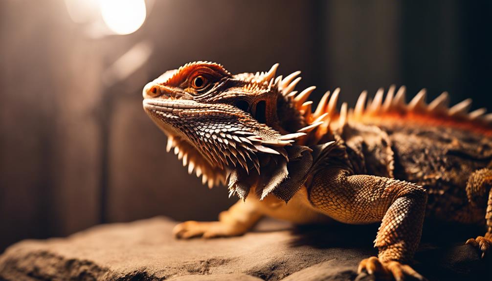 bearded dragon sunbathing routine