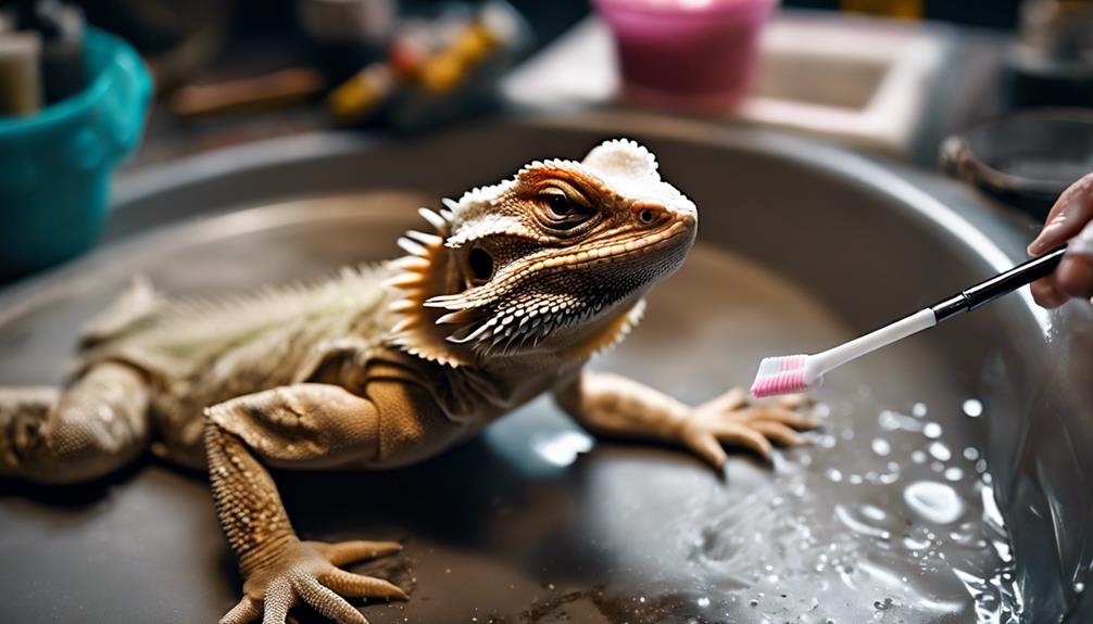 bearded dragon tank cleaning