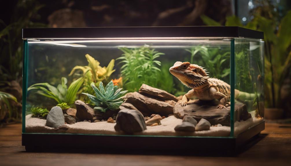 bearded dragon tank setup