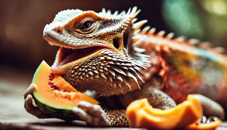 bearded dragons and cantaloupe