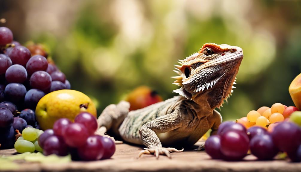 bearded dragons and grapes