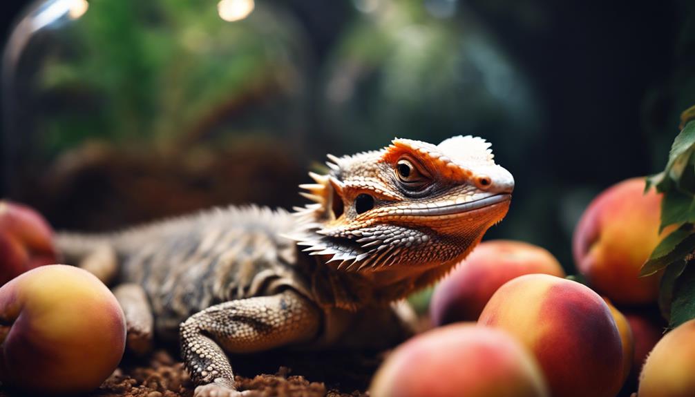 bearded dragons and peaches