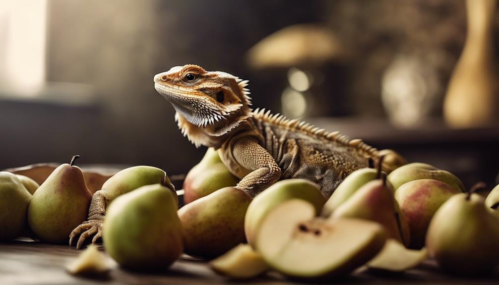bearded dragons and pears