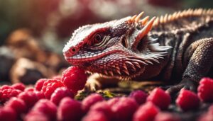 bearded dragons and raspberries