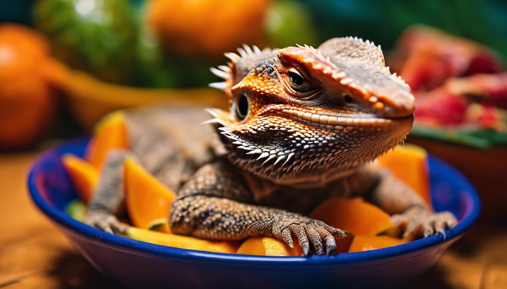feeding papaya to dragons