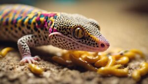 leopard geckos and wax worms