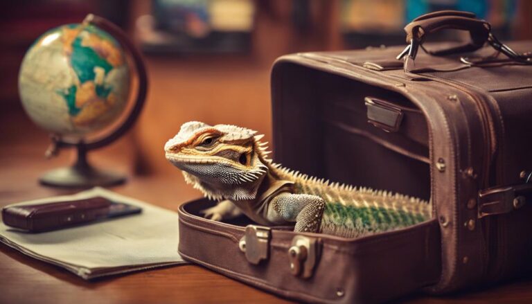 traveling with a bearded dragon